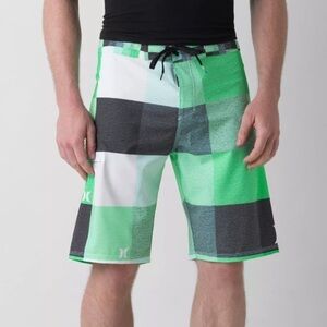 Hurley Kingsroad Phantom Stretch Boardshort Plaid Checkered Size 28​​​​​​